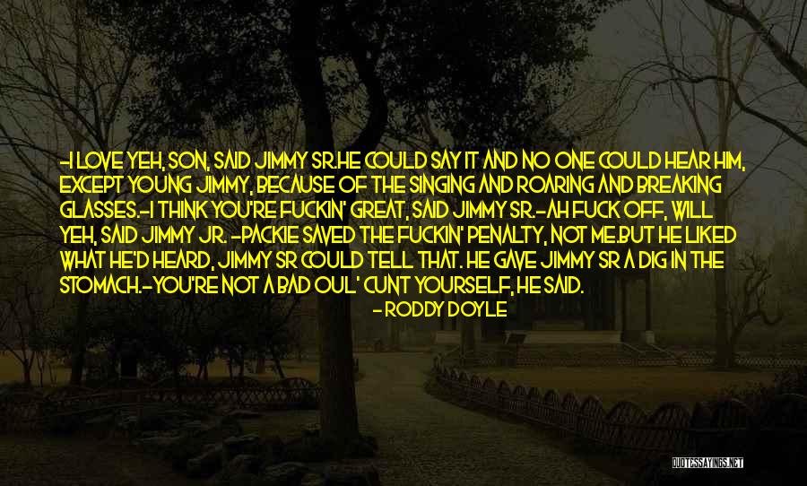 You Said You Liked Me Quotes By Roddy Doyle You Said You Liked Me Quotes By Roddy Doyle