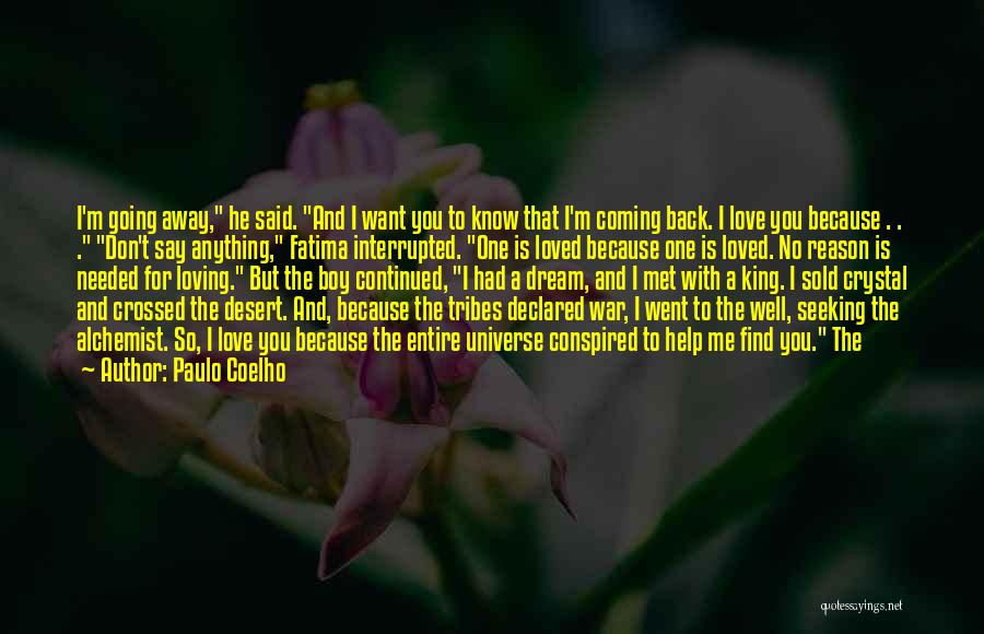 You Said You Loved Me Quotes By Paulo Coelho