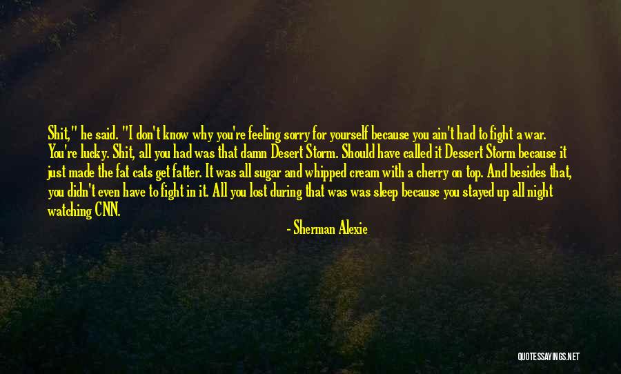 You Should Have Said Sorry Quotes By Sherman Alexie