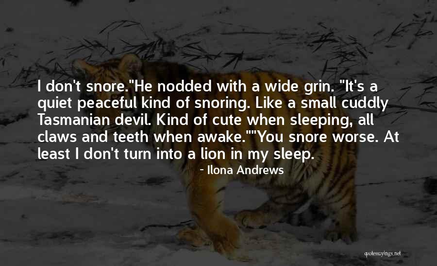You Sleeping Quotes By Ilona Andrews
