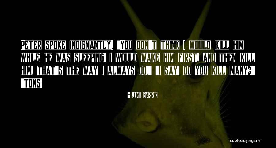 You Sleeping Quotes By J.M. Barrie