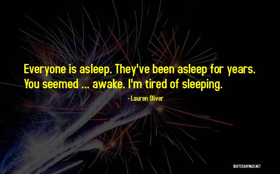 You Sleeping Quotes By Lauren Oliver
