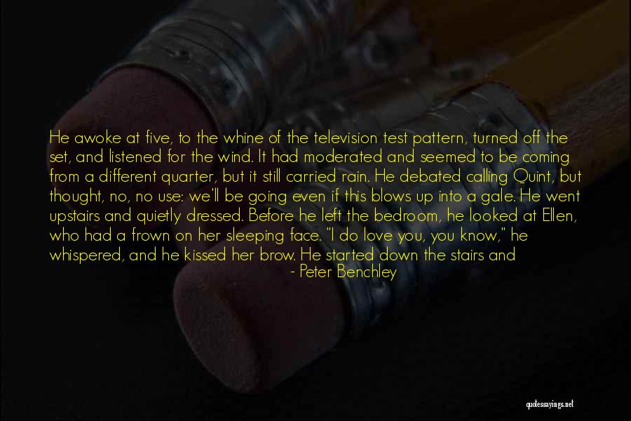 You Sleeping Quotes By Peter Benchley