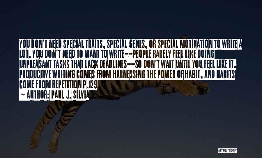 You So Special Quotes By Paul J. Silvia