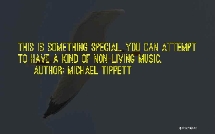You Something Special Quotes By Michael Tippett