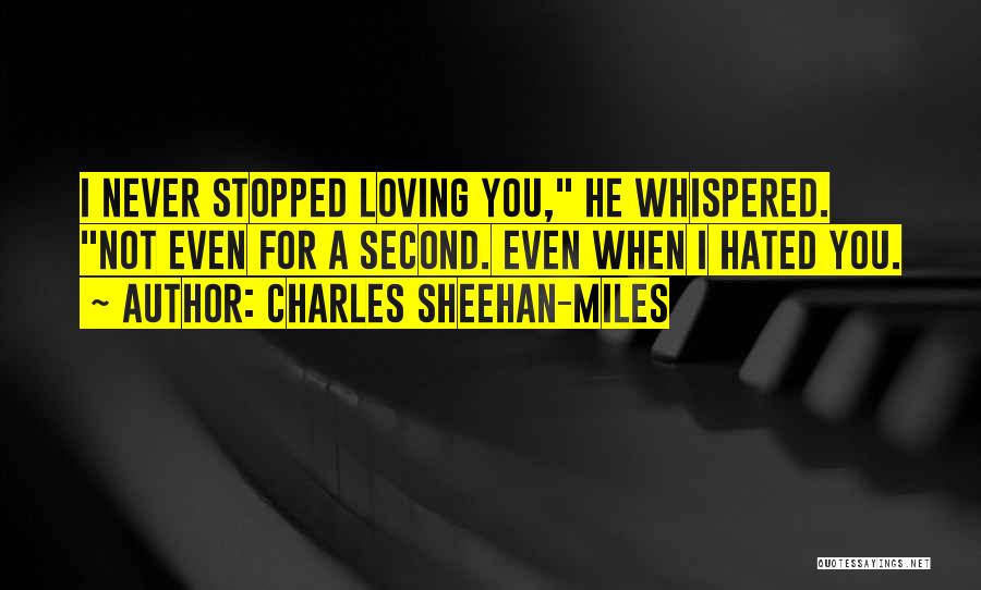 You Stopped Loving Me Quotes By Charles Sheehan-Miles