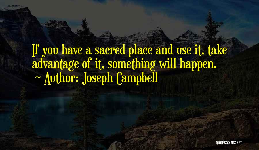 You Take Advantage Quotes By Joseph Campbell