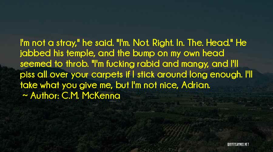You Take The Piss Quotes By C.M. McKenna