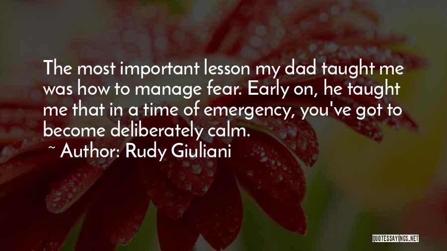 You Taught Me A Lesson Quotes By Rudy Giuliani