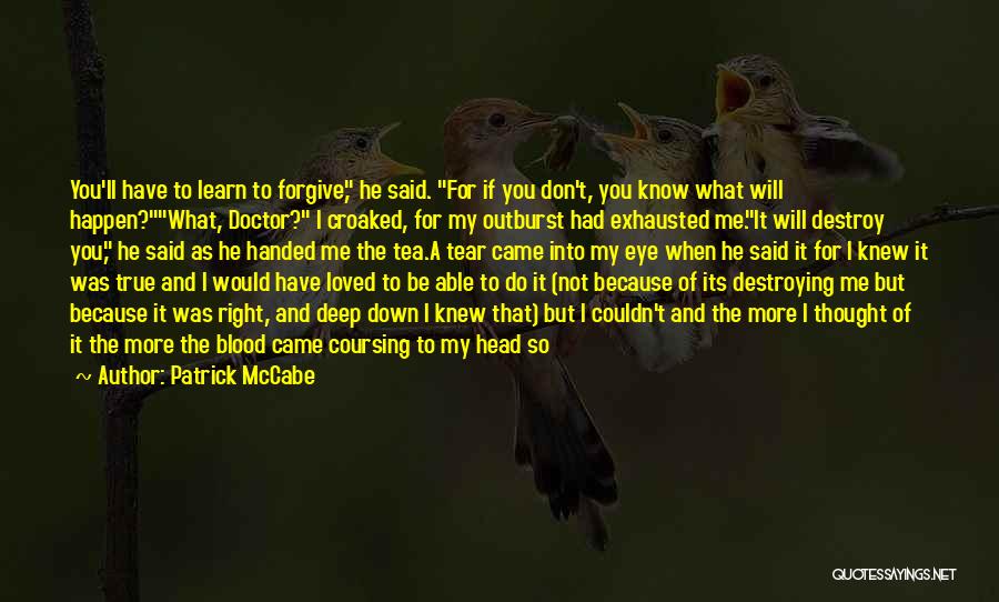 You Tear Me Down Quotes By Patrick McCabe