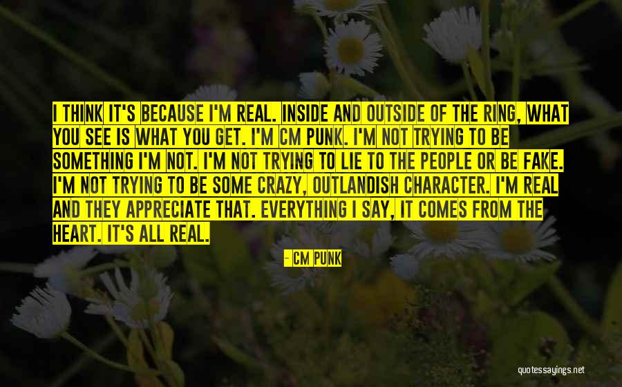 You Think I'm Crazy Quotes By CM Punk You Think I'm Crazy Quotes By CM Punk