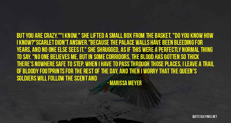 You Think I'm Crazy Quotes By Marissa Meyer You Think I'm Crazy Quotes By Marissa Meyer
