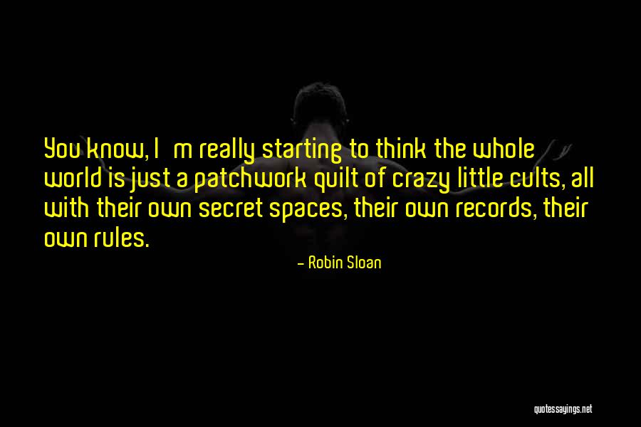 You Think I'm Crazy Quotes By Robin Sloan You Think I'm Crazy Quotes By Robin Sloan