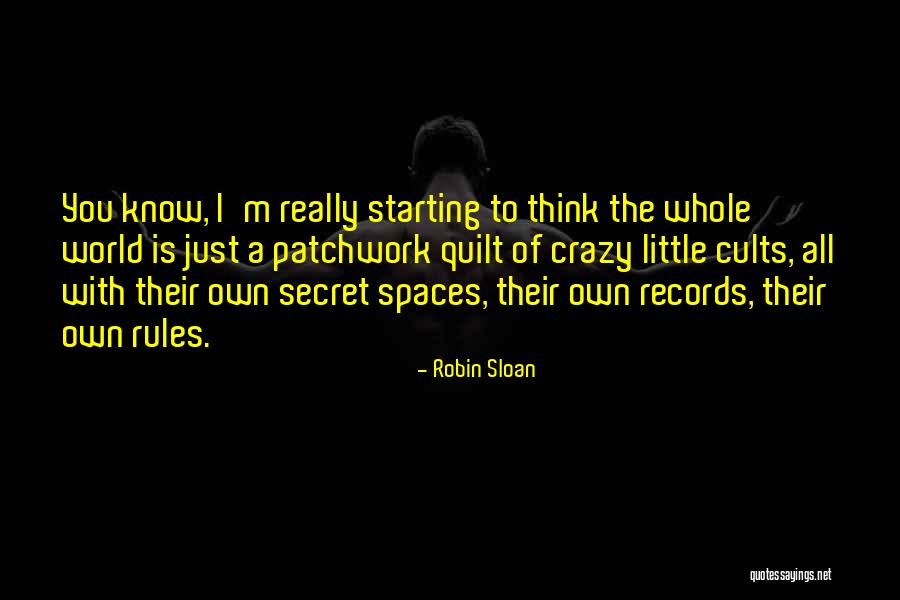 You Think I'm Crazy Quotes By Robin Sloan