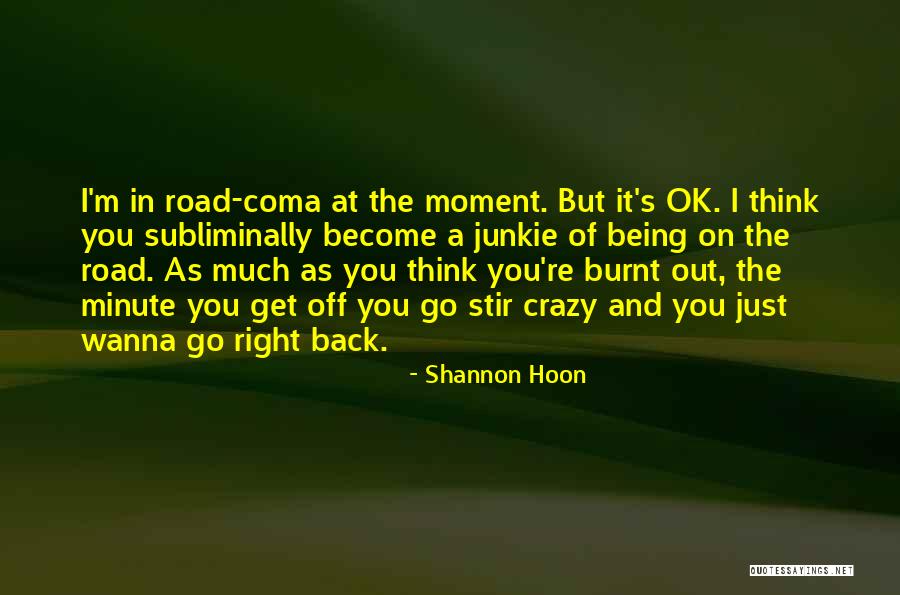 You Think I'm Crazy Quotes By Shannon Hoon