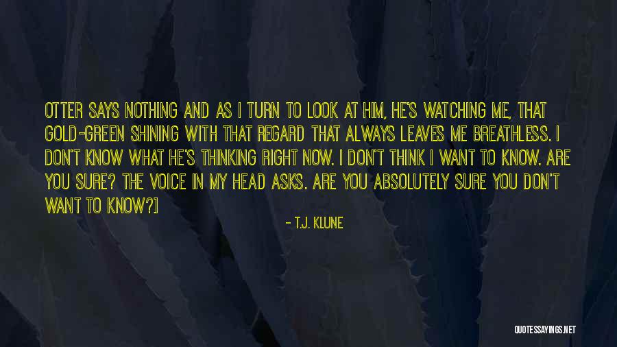 You Think You Are Always Right Quotes By T.J. Klune You Think You Are Always Right Quotes By T.J. Klune