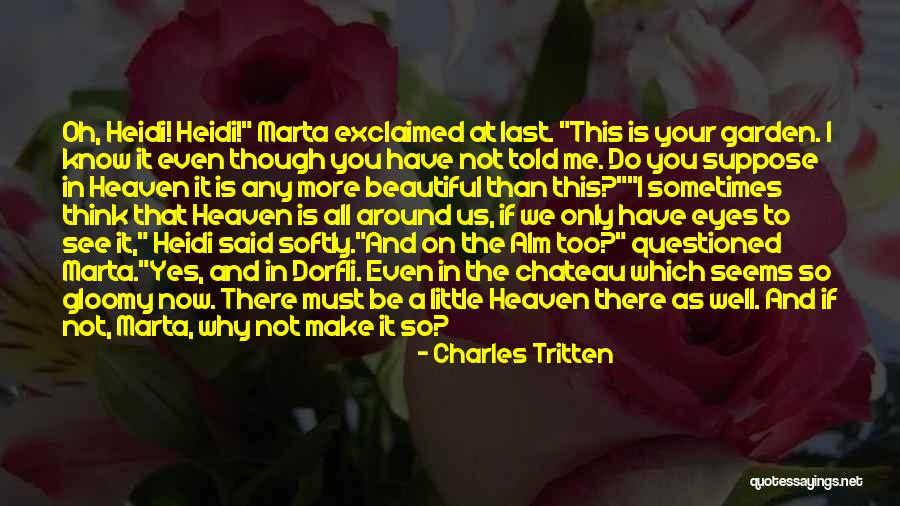 You Think You Know Me So Well Quotes By Charles Tritten You Think You Know Me So Well Quotes By Charles Tritten