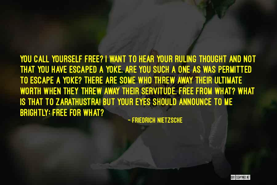 You Threw Me Away Quotes By Friedrich Nietzsche