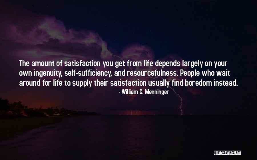 You Usually Find Quotes By William C. Menninger You Usually Find Quotes By William C. Menninger