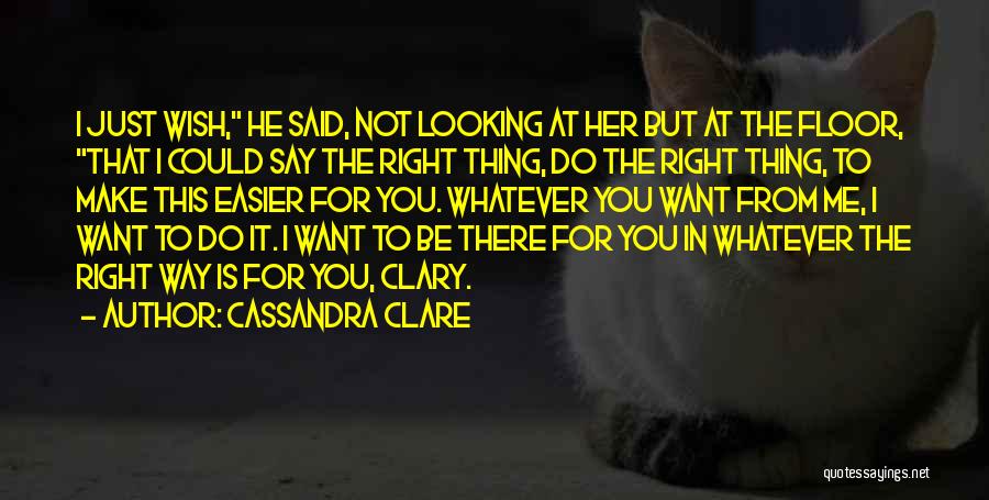 You Want Her Not Me Quotes By Cassandra Clare