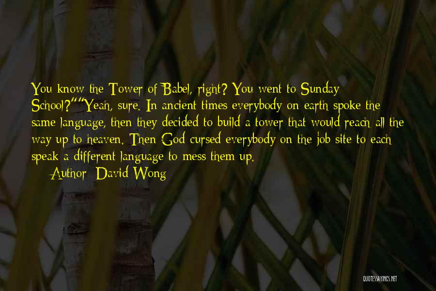 You Went To Heaven Quotes By David Wong