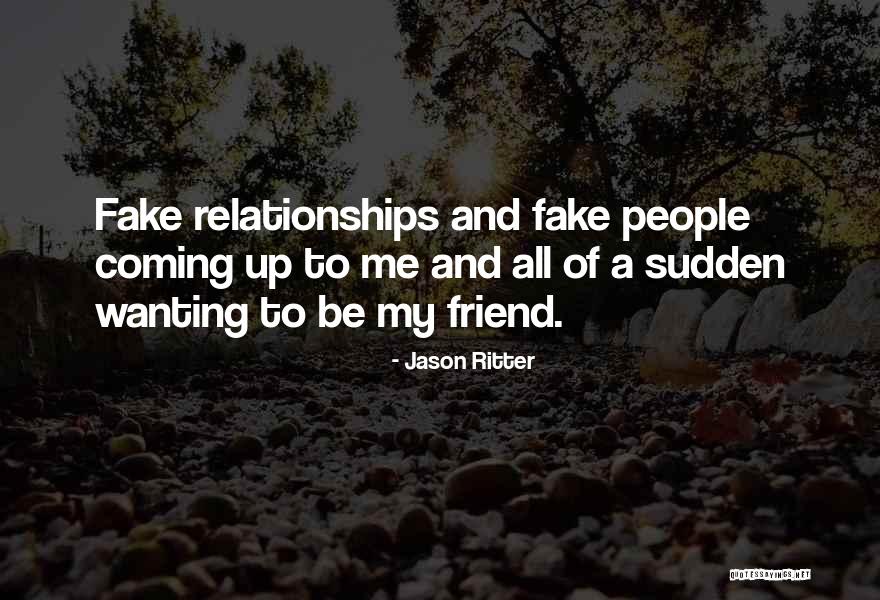 You Were A Fake Friend Quotes By Jason Ritter