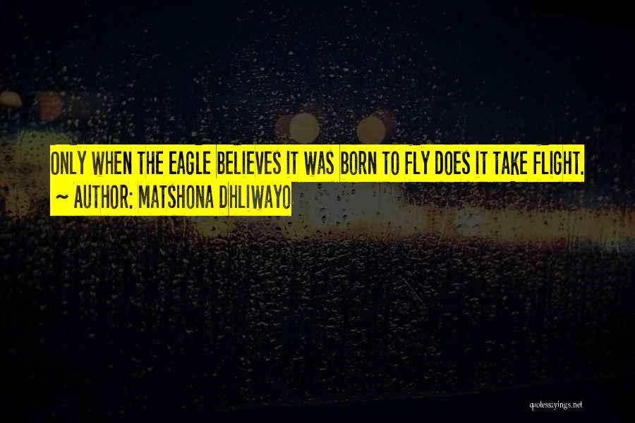 You Were Born To Fly Quotes By Matshona Dhliwayo