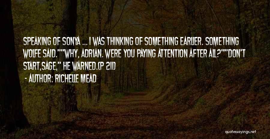 You Were Warned Quotes By Richelle Mead