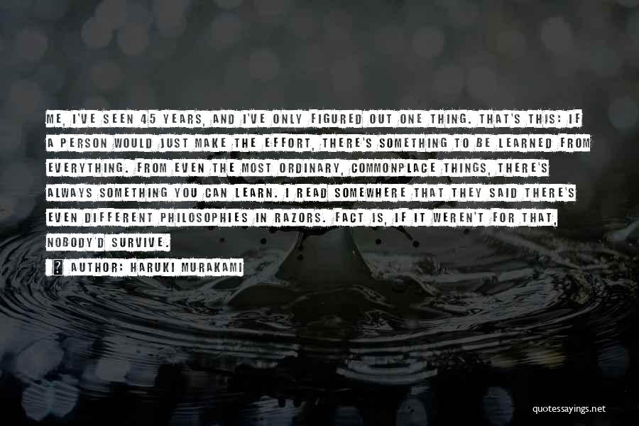 You Weren't There For Me Quotes By Haruki Murakami