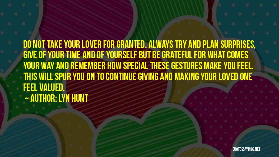 You Will Always Be Special Quotes By Lyn Hunt