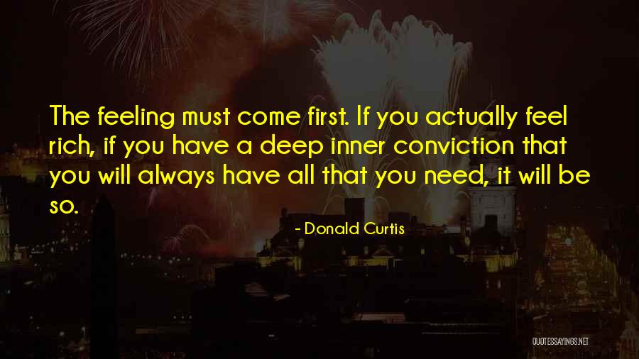 You Will Always Come First Quotes By Donald Curtis