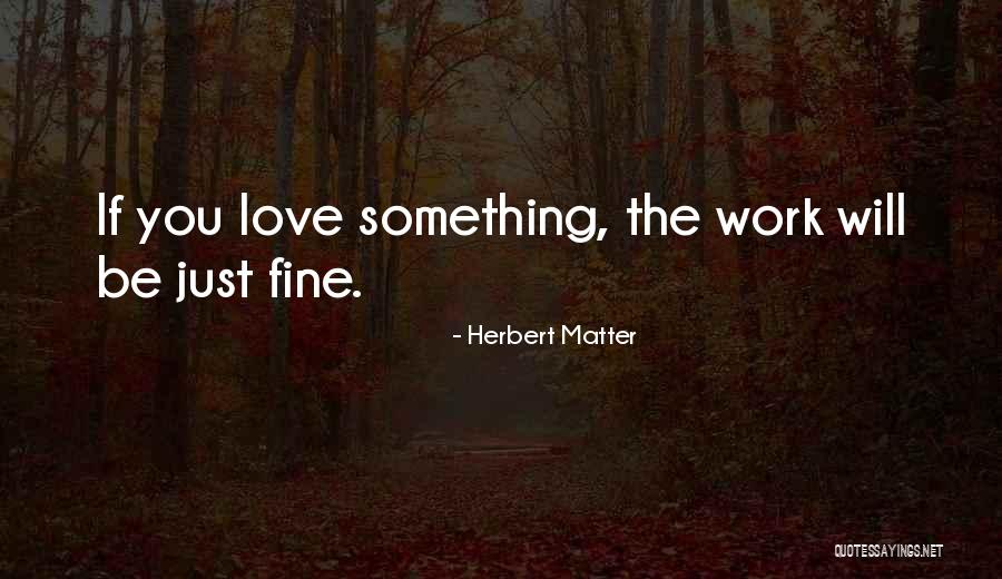 You Will Be Just Fine Quotes By Herbert Matter