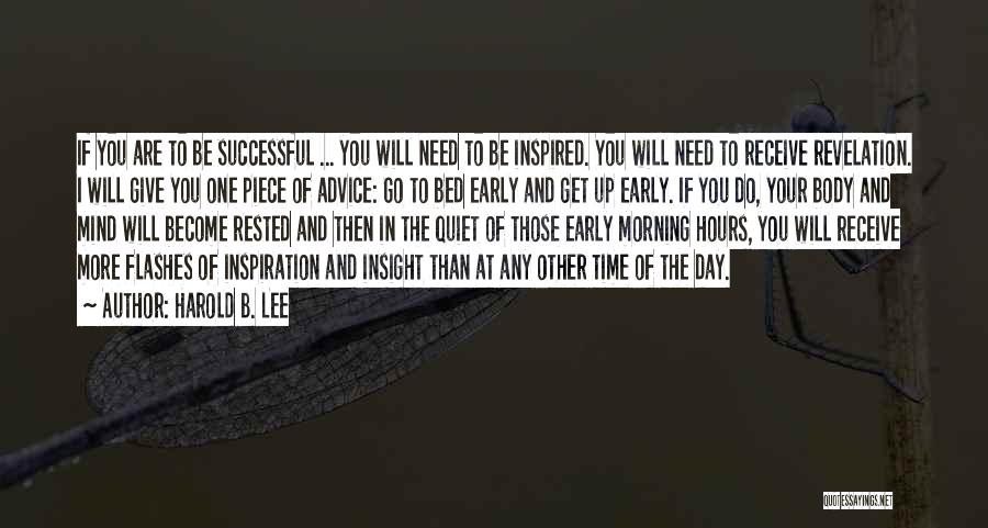 You Will Be Successful Quotes By Harold B. Lee