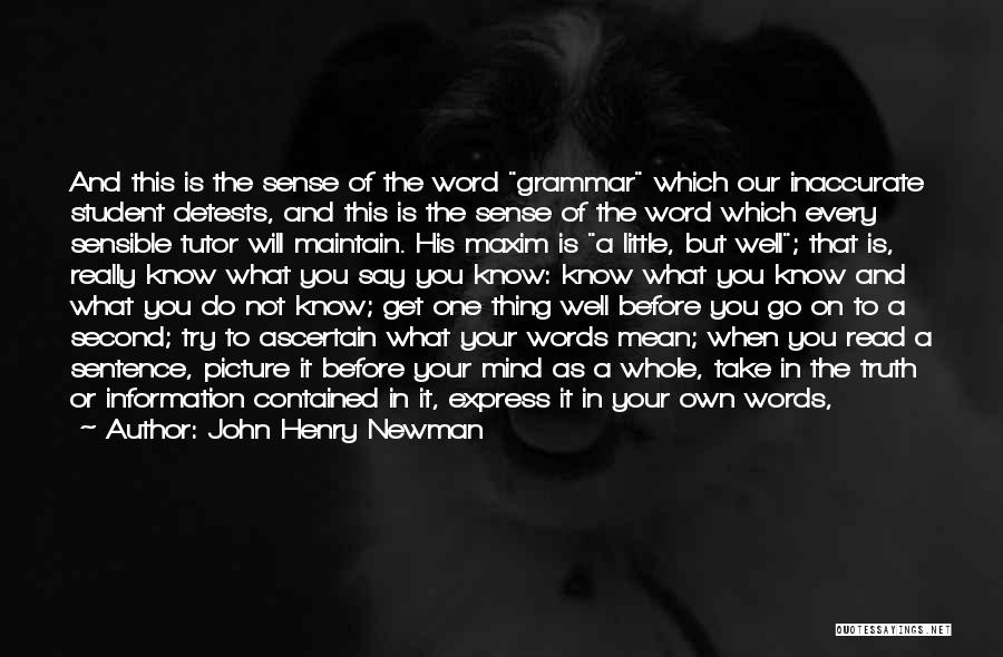 You Will Get Used To It Quotes By John Henry Newman