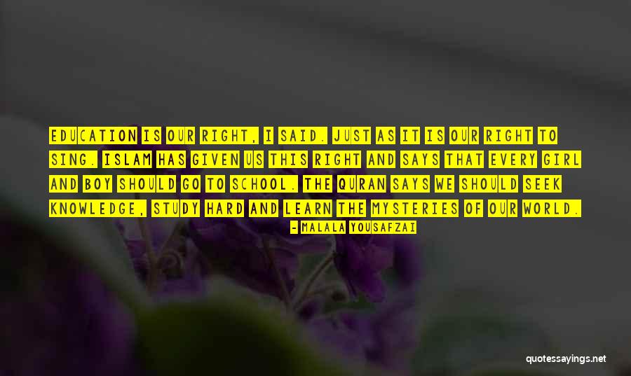 You Will Learn The Hard Way Quotes By Malala Yousafzai You Will Learn The Hard Way Quotes By Malala Yousafzai