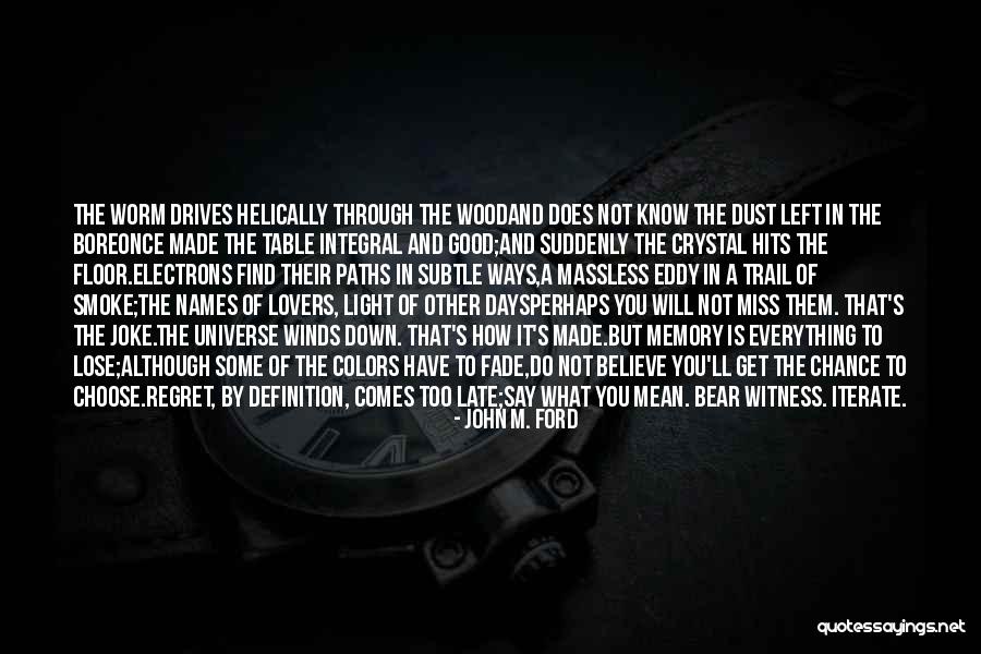 You Will Lose Them Quotes By John M. Ford
