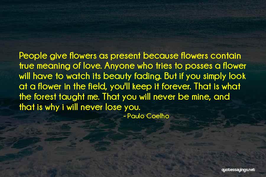 You Will Never Lose Me Quotes By Paulo Coelho You Will Never Lose Me Quotes By Paulo Coelho