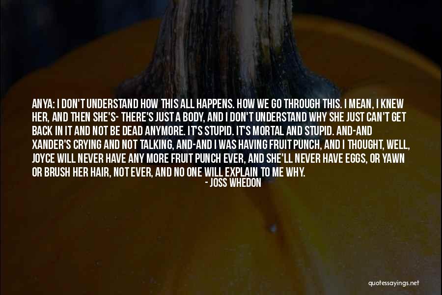 You Will Never Understand Until It Happens To You Quotes By Joss Whedon You Will Never Understand Until It Happens To You Quotes By Joss Whedon