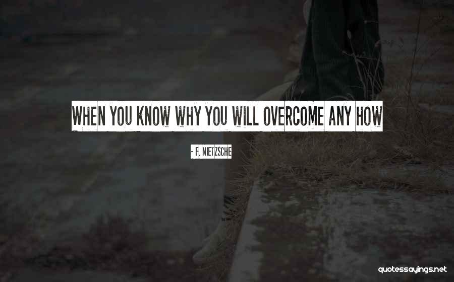 You Will Overcome Quotes By F. Nietzsche