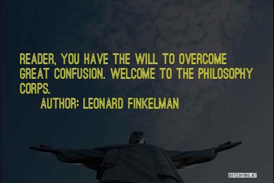 You Will Overcome Quotes By Leonard Finkelman