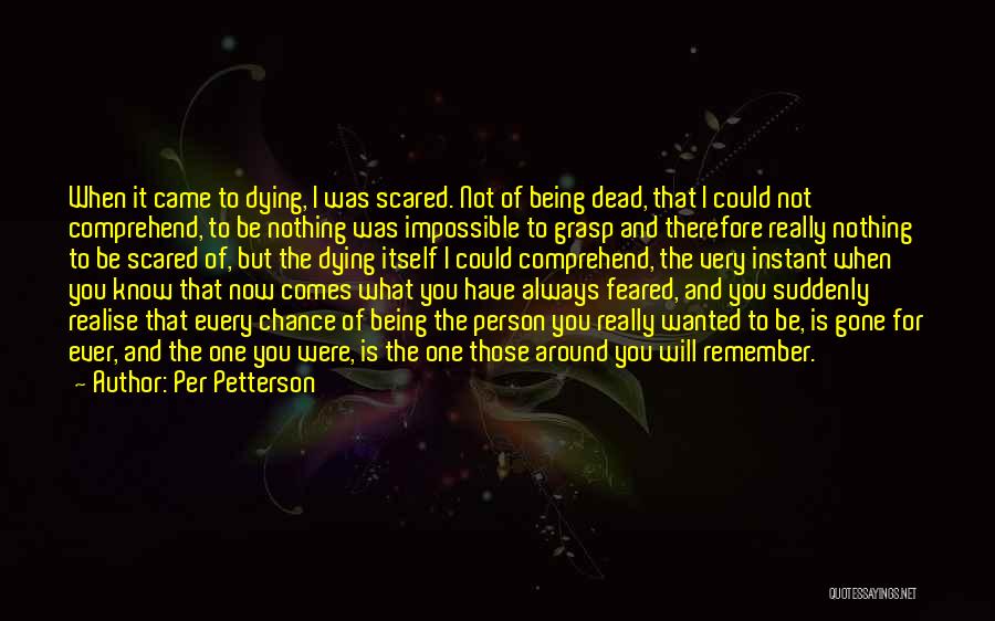 You Will Realise Quotes By Per Petterson