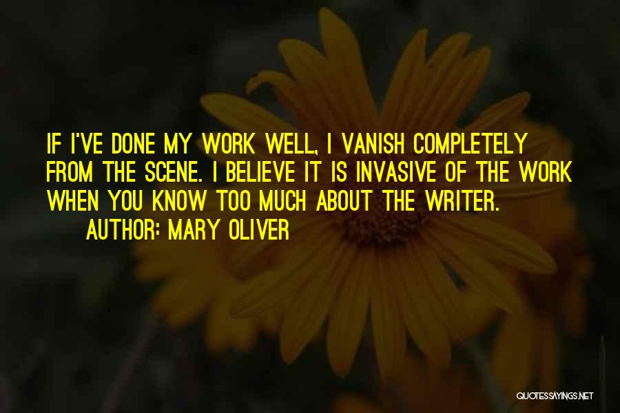 You Work Too Much Quotes By Mary Oliver