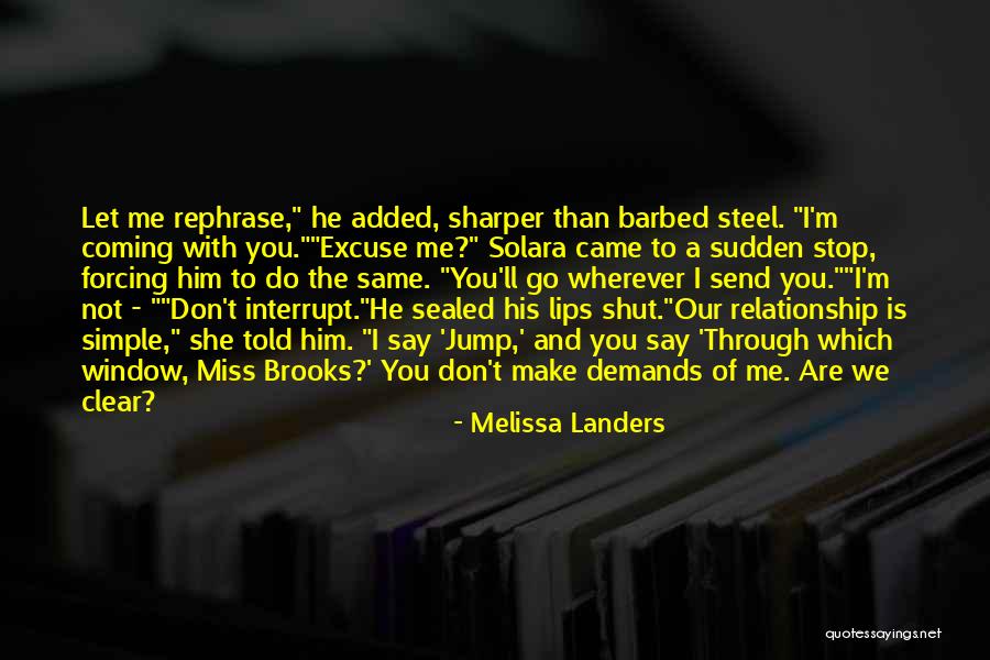You'll Miss Me Love Quotes By Melissa Landers You'll Miss Me Love Quotes By Melissa Landers