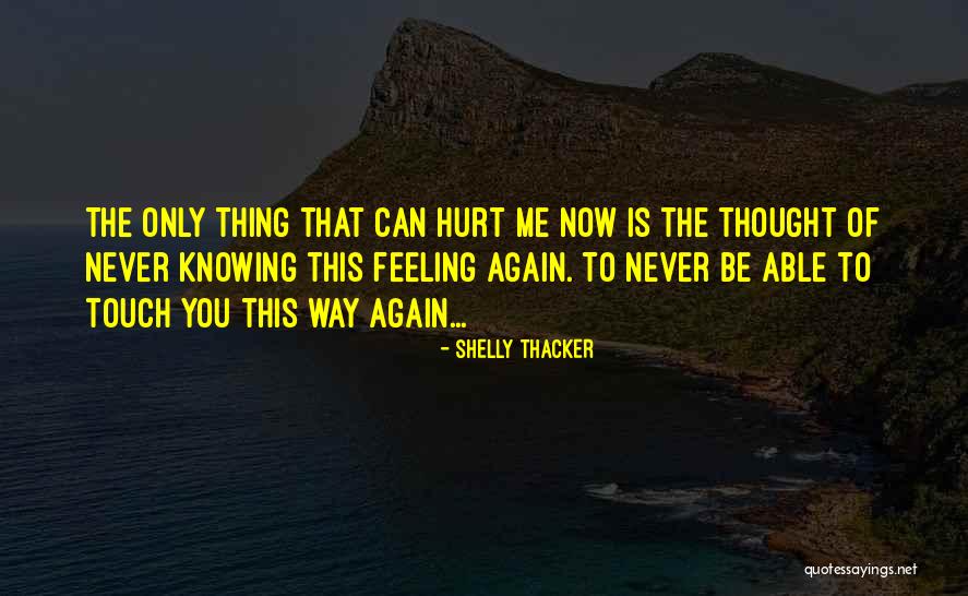 You'll Never Hurt Me Again Quotes By Shelly Thacker