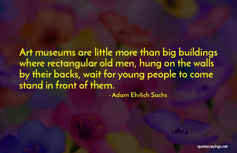 Young Adam Quotes By Adam Ehrlich Sachs