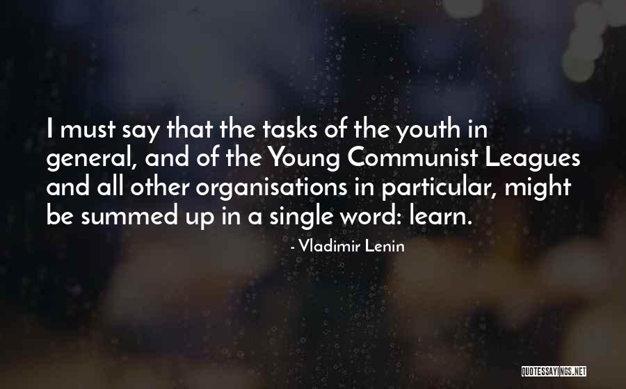 Young And Single Quotes By Vladimir Lenin