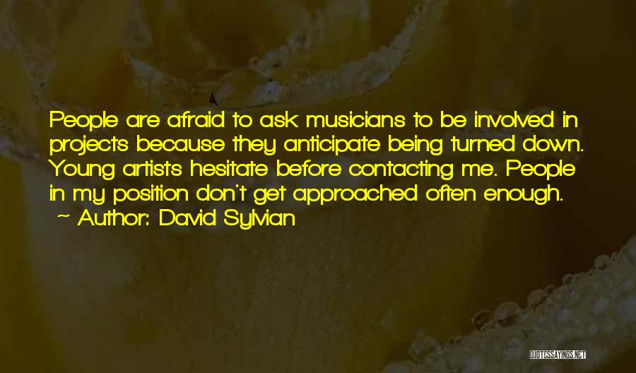 Young Artists Quotes By David Sylvian