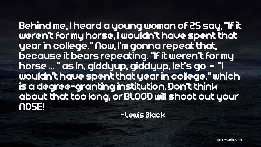 Young Black Woman Quotes By Lewis Black