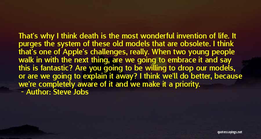 Young Death Quotes By Steve Jobs