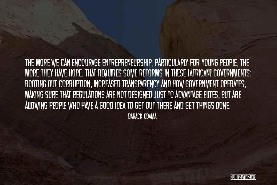 Young Entrepreneurship Quotes By Barack Obama